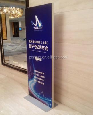 China Fade Resistant Iron Frame For Banner Stand Door Shape Display for sale