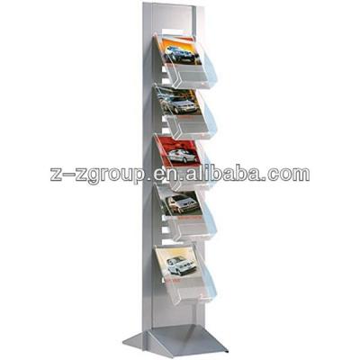 China Foldable Portable Brochure Display Stand With Aluminum Case for sale