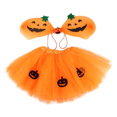 China New Sale High Quality Breathable Babies Halloween Pumpkins Chiffon Tutu Skirt for sale