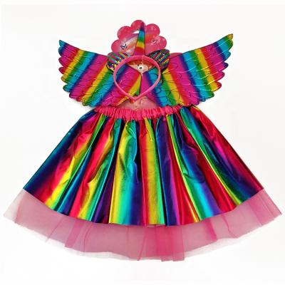 China Anti Wrinkle Masquerade Tutu Skirt Dress 3D Printing Kids Cosplay Tutu Skirt Girl Tutu Skirt Costume Angel Cosplay Dress for sale