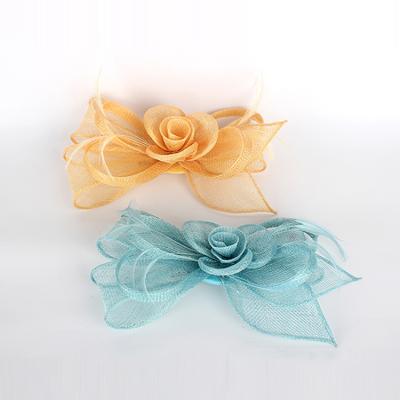 China Hot Selling Best Eco-Friendly Eco-Friendly Selling Flower Bow Tie Style With Feather Headdress for sale