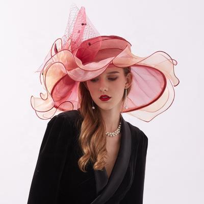 China 2021 New Arrival Character Kentucky Derby Ladies Church Wedding Horse Tea Hat Novelty Hats Racing Hats for sale