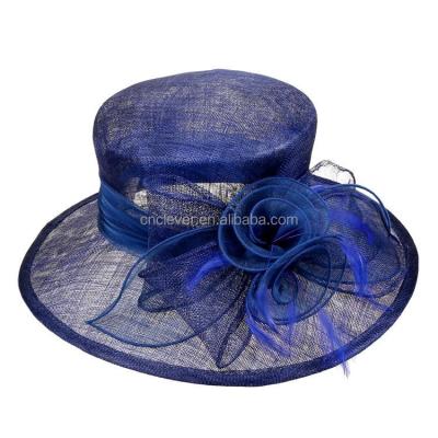 China Eco-friendly eco-friendly best selling china supplies unique church ware fashions design sinamay hat for sale