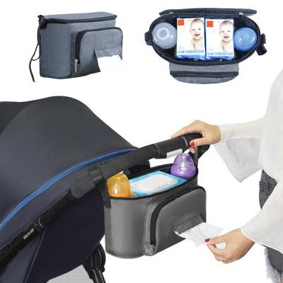 China Single Package 2021Patent Single Multiple Styles Baby Stroller Bag Diaper Baby Buggy Bag With Zipper Cover for sale