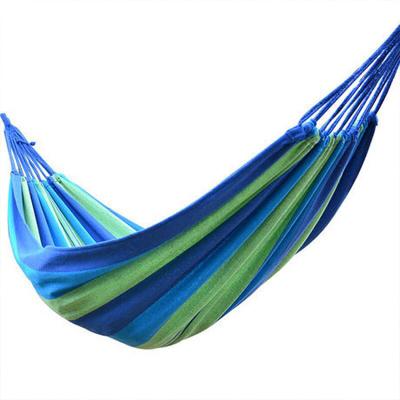 China Outdoor Camping Hammocks Furniture 2-Person Bed Portable Extra Large Canvas Cotton Hamacas Hamak Hangmat Double Hammock With Carry Bag for sale