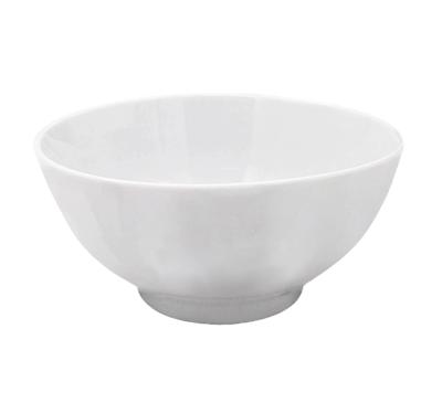 China Cheap Eco - Friendly Fancy Round White Ceramic Serving Bowls Sustainable For Dinner Party for sale