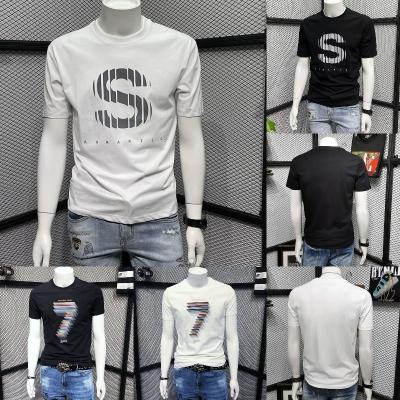 China high end summer Anti-wrinkle short sleeve T-shirt men's high quality high end design fashion at all casual fashion wholesale for sale