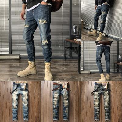 China Breathable Chinese factory produces high quality summer new men's jeans straight leg pants stretch fashion pants wholesale for sale