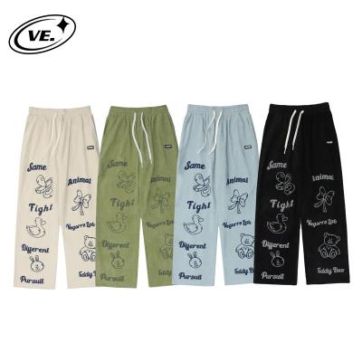 China VEGORRS Print Pattern Print Summer Casual QUICK DRY Long Pants Green Blue Green Black Hip Hop Streetwear For Men Unisex for sale