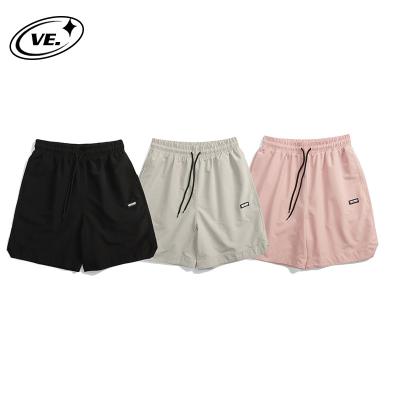 China VEGORRS 2021 Custom Fashion Streetwear Gym Hip Hop Style Casual Men Letters Print Cargo Shorts Drawstring Wholesale for sale