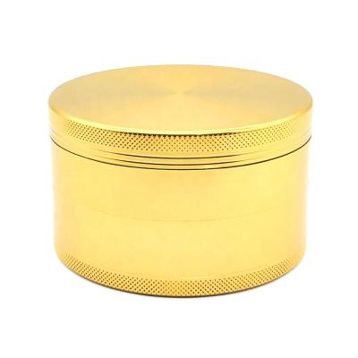 China Custom Logo Stocked 100mm 4 Layer Metal Grinder for sale