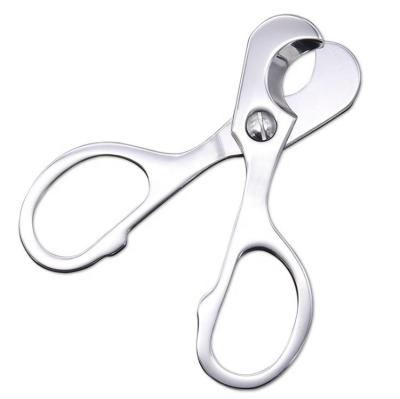 China Single Cigar Holder Stainless Steel Scissors Stored Sharp Blade Cigar Scissors and Cigar Convenient for sale