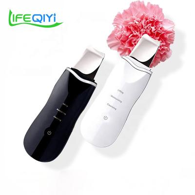 China Professional Portable Face Scrubber Skin Scrubber Rechargeable Ultrasonic Skin Scrubber DEEP CLEANING Ultrasonic Scrubber for sale