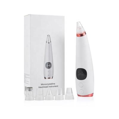 China Acne Treatment 6 in 1 Electric Facial Pore Lithium Battery Vacuum Suction Blackhead Remover Deep Cleansing Electric Rechargeable Vacuum for sale