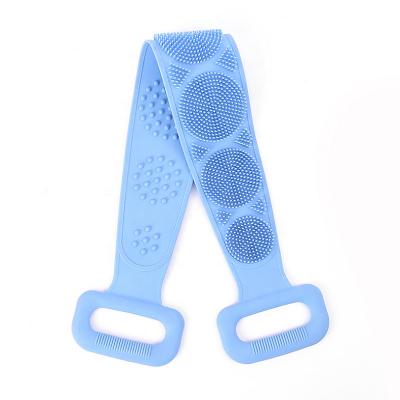 China EXFOLIATE Magic Silicone Brushes Bath Towels Scrubbing Extended Back Massage Shower Body Peeling Mud Scrubber To Peel Clean Shower Brushes for sale