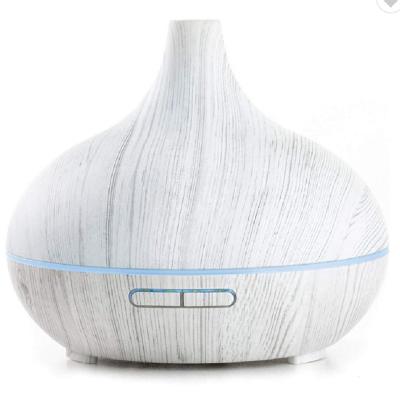 China 2019 Fashion Design Car Aroma Diffuser 400ml Wood Grain Essential Oil Diffuser For Home Spa Yogas for sale