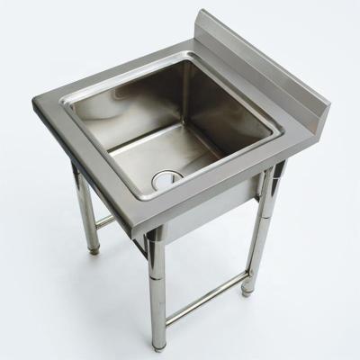 China USA & EU style sink table stainless steel tables commercial kitchen table with sink for sale