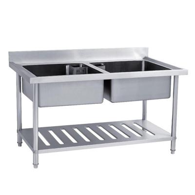 China USA & EU Style Commercial Undermount Stainless Steel Kitchen Table With Sink for sale