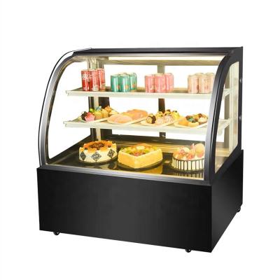 China Best Selling CUSTOMIZED Commercial Right Angle Bakery Upright Refrigerator Freezer Cake Display Cake Showcase for sale