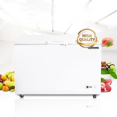 China Single-temperature commercial freezer showcase two door refrigerator ice cream freezer small door refrigerator for sale