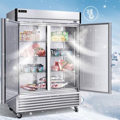 China Single-temperature stainless steel commercial upright freezer bakery case for sale