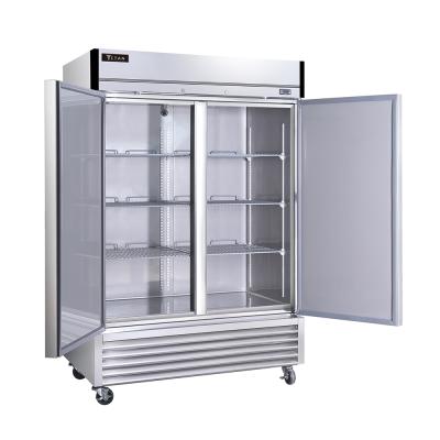 China Single-temperature 2 door stainless steel commercial refrigerator upright freezer for sale