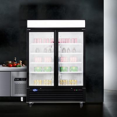 China Single-temperature ice cream showcase led upright freezers for sale