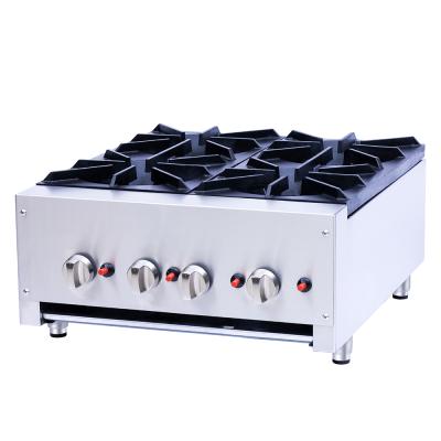 China Commercial Kitchen Equipments 304 Stainless Steel Kitchen Equipment Indoor Gas Cooking Stove for sale