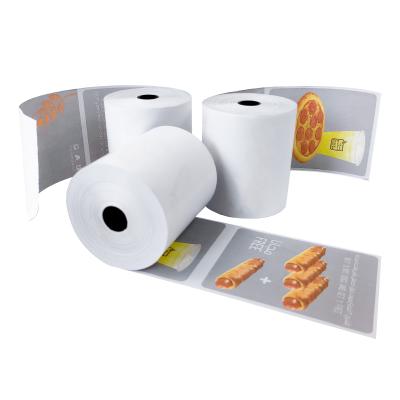 China Cash Regester Printer 65GSM- 80x80 Preprinted Thermal Paper Rolls Guaranteed Length Paper Thermal Receipt Rolls for sale