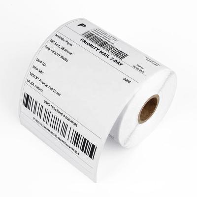 China Barcode Paper 58 x 40 Roll Mailing Label Heat Sensitive Thermal Direct Printer Shipping Label for sale