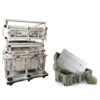 China Large aluminum custom 78QT rotomolded beer camping cooler box for hunting bear resistance Foshan factory à venda