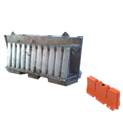 China A356 Aluminum Or 6061 T Aluminum Rotomolding Mold For Water Filled Barrier Traffic Blowing Road Safety Plastic Barriers Mold for sale