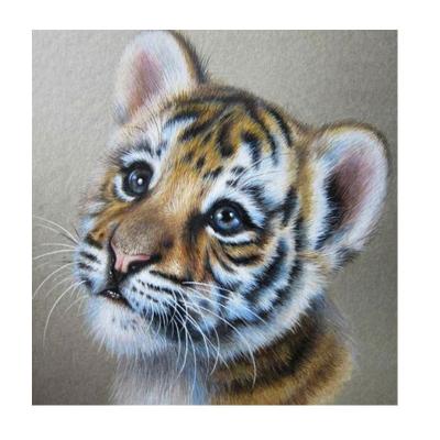 China Hot Selling Customization Wholesale Custom Painting 5d Diamond Painting Customized DIY Animal Tiger Canvas Print for sale