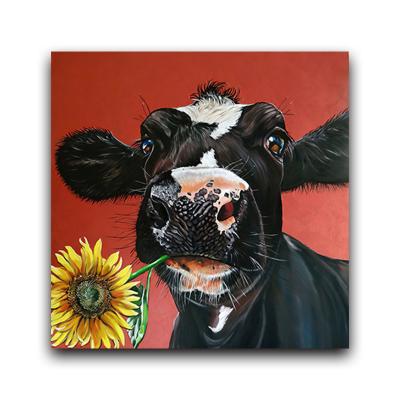 China Custom Modern Popular Cow Art 5d Diy Diamond Painting Custom Animal Painting,Custom Size Portrait Painting for sale