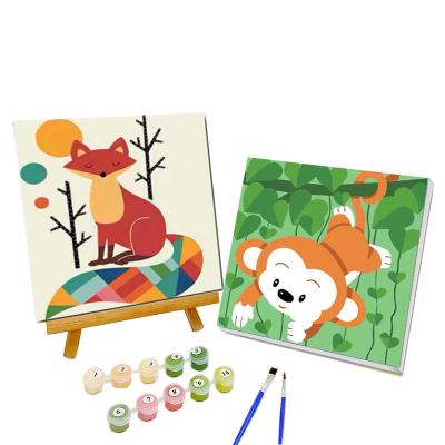 China Japandi Wholesale DIY Coloring Animal Wall Art Home Decor Painting Paint Abstract Snail By Numbers Kit For Kids for sale