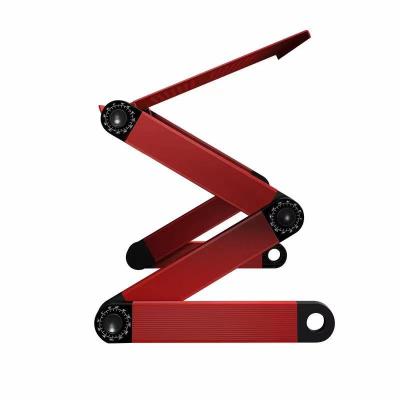 China (Size) Red Color Adjustable Aluminum Alloy 360 Degree Adjustable Laptop Stand Laptop Stand for sale