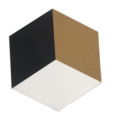 China Home Decor DIY Self Adhesive Cork Bulletin Board Hexagon Message Board 4 Packs for sale