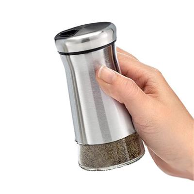 China Viable Spice Tools Stainless Steel Chocolate Coffee Sugar Powder Shaker Salt and Pepper Shaker for sale