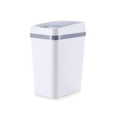 China Morden Touchless Motion Smart Sensor Rectangular Trash Can Brushed For Kitchen Bathroom Home Office for sale