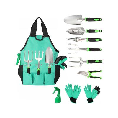 China 2022 Gardening Tool Kit Aluminum Alloy Hand Shovel Trowel Rake Gift Box Garden Tool Kit Easily Assembled for sale