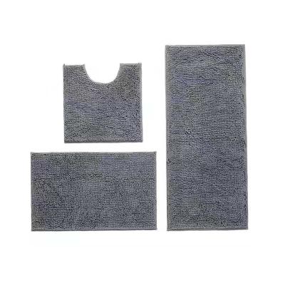 China Best Viable Selling Custom Soft Bathroom Toilet Mat Floor Mat Set for sale