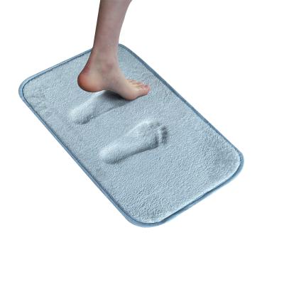 China Sustainable Memory Foam Bath Mat For Bathroom Non Slip Bath Cover Soft Velvet Thick Non Slip Bath Cover for sale