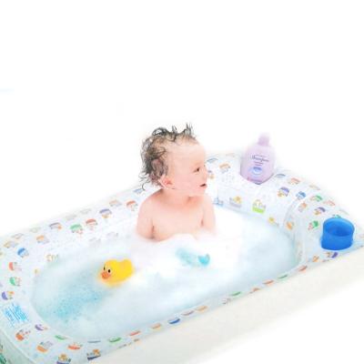 China New Design Baby Shower Sustainable Inflatable Foldable Bathtub Children Portable Baby Shower Bathtub for sale