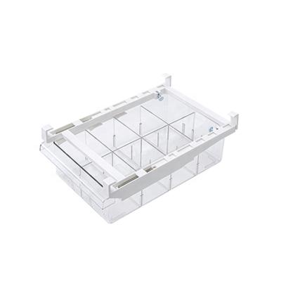 China Freshness Preservation Pull Out Plastic Drawer Design Fridge And Storage Clear Pantry Food Organizer Holder For Fruit Vegetable Yogurt Snacks for sale