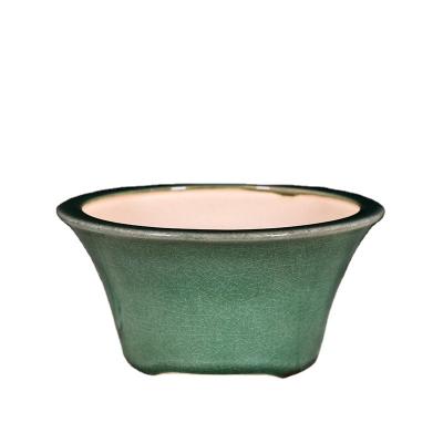 China Simple design minimalist round mini terracotta bonsai pots ceramic pot for flowers for sale