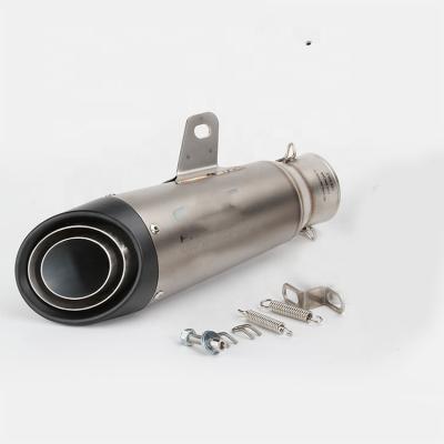 China REALZION Stainless Steel Racing Motorcycle Wholesale Modified Exhaust Exhaust Pipe 60MM For Universal for sale