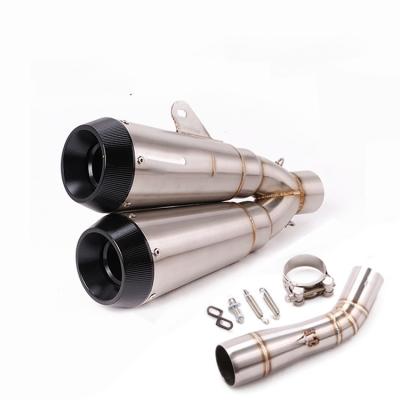 China Stainless Steel REALZION Motorcycle Modified Accessories High Quality Exhaust Pipe For BENELLI 502C for sale