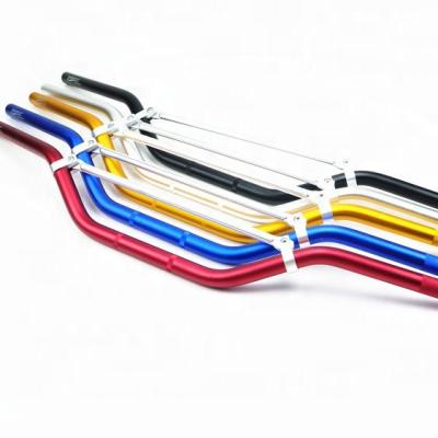 China Custom REALZION Aluminum Alloy Motorcycle Accessories Handlebars Aluminum Alloy Universal 22MM Handle Bar for sale