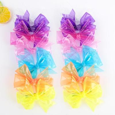 China MIO Summer Sweet 4.5 Inch Jelly Candy Alligator Clips Cute Kids Plastic PVC Hair Bow Clips For Girls for sale