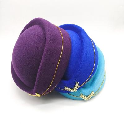 China MIO JOINT Fashion Airline Stewardess Cap High Quality Lady Women Girls Service Cap For Stewardess Cap for sale